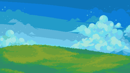 pixel art of the windows xp background 