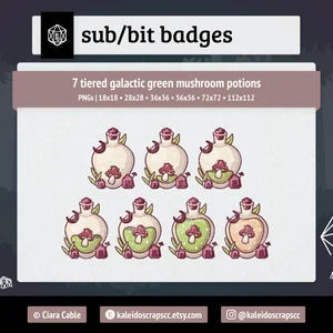 showcase of potion badges